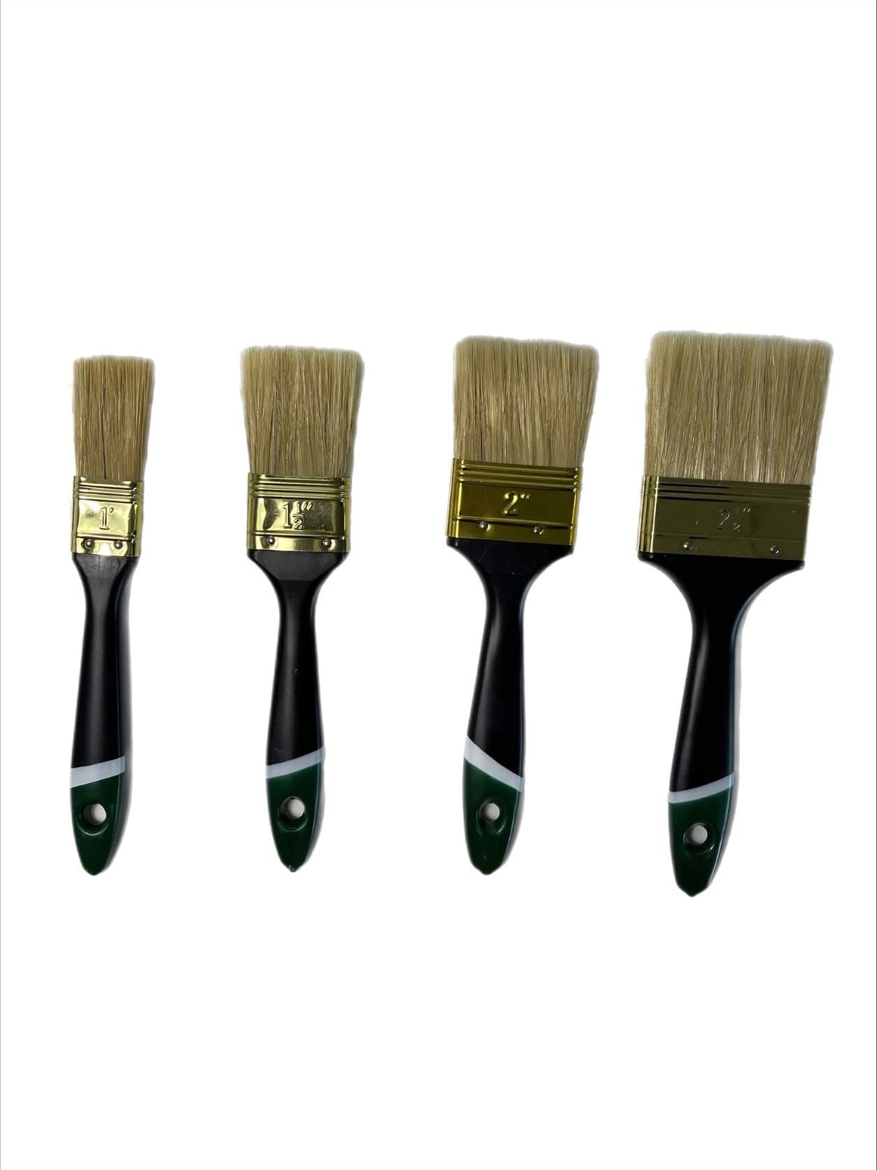 Pinceles de pintor para barniz, 96 piezas, juego de pinceles planos 25/38/50/63 mm, 24 unidades