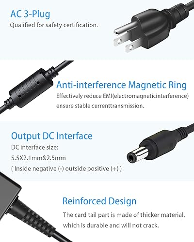 Miniatura 5 de Cargador de 19 V para JBL Xtreme 2 Cable de repuesto JBL Boombox 1 2 altavoz Xtreme portátil (negro, azul, rojo) altavoces inalámbricos Bluetooth