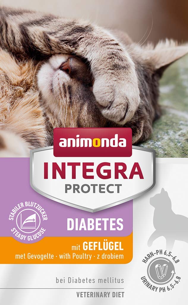 animonda INTEGRA PROTECT Nourriture pour chat humide diabète volaille (6 x 100 g), recommandée par le vétérinaire en cas de diabète sucré, aliment diététique développé avec des vétérinaires pour chats