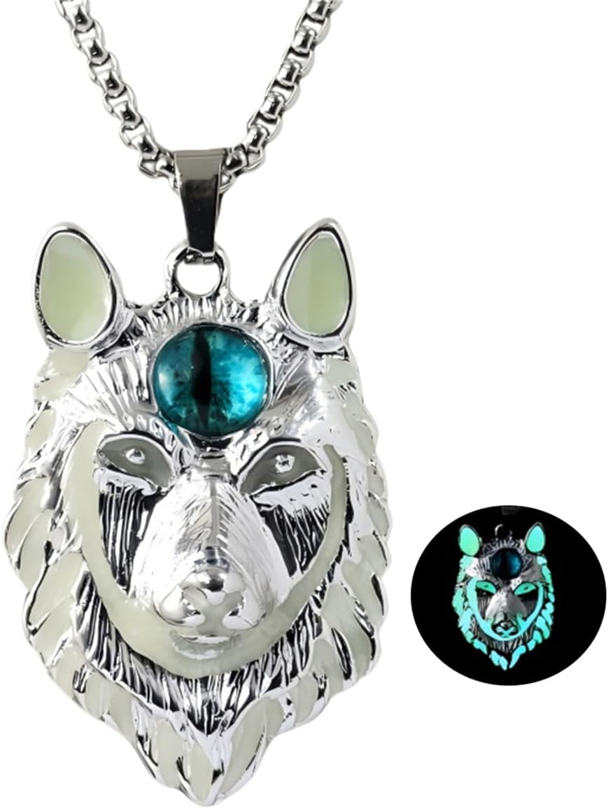 Spider Necklace for Men Women,Punk Luminous Animal Pendant,Spider Charm Pendant Necklace,Hip-hop Glow in the Dark Jewelry