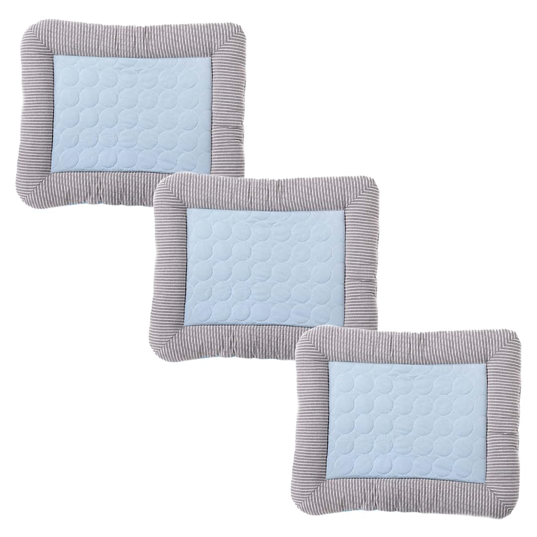 Kuber Industries Rectangular Dog & Cat Bed|Yarn Dyed Oxford Cloth|Nylon and Polyester with Cotton Filling|Self-Cooling Bed for Dog & Cat|Small Light-Weight & Durable Dog Bed|ZQCJ005B-M|Pack of 3|Blue (B0CNJX4MZ8) Amazon Price History, Amazon Price Tracker