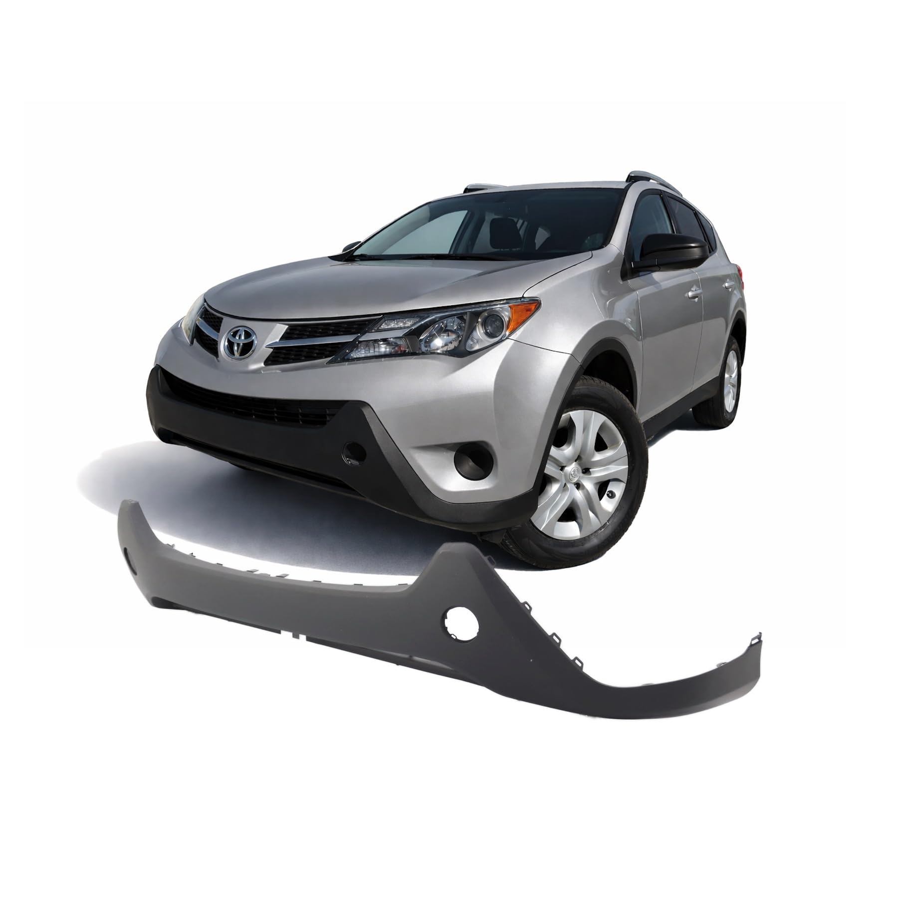 FitParts Compatible with Toyota RAV4 2013–2015 Front Lower Bumper Cover
