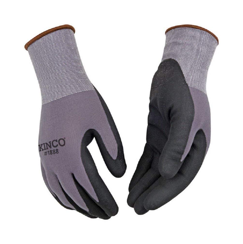 GLOVE NITRILE PALM GRY M