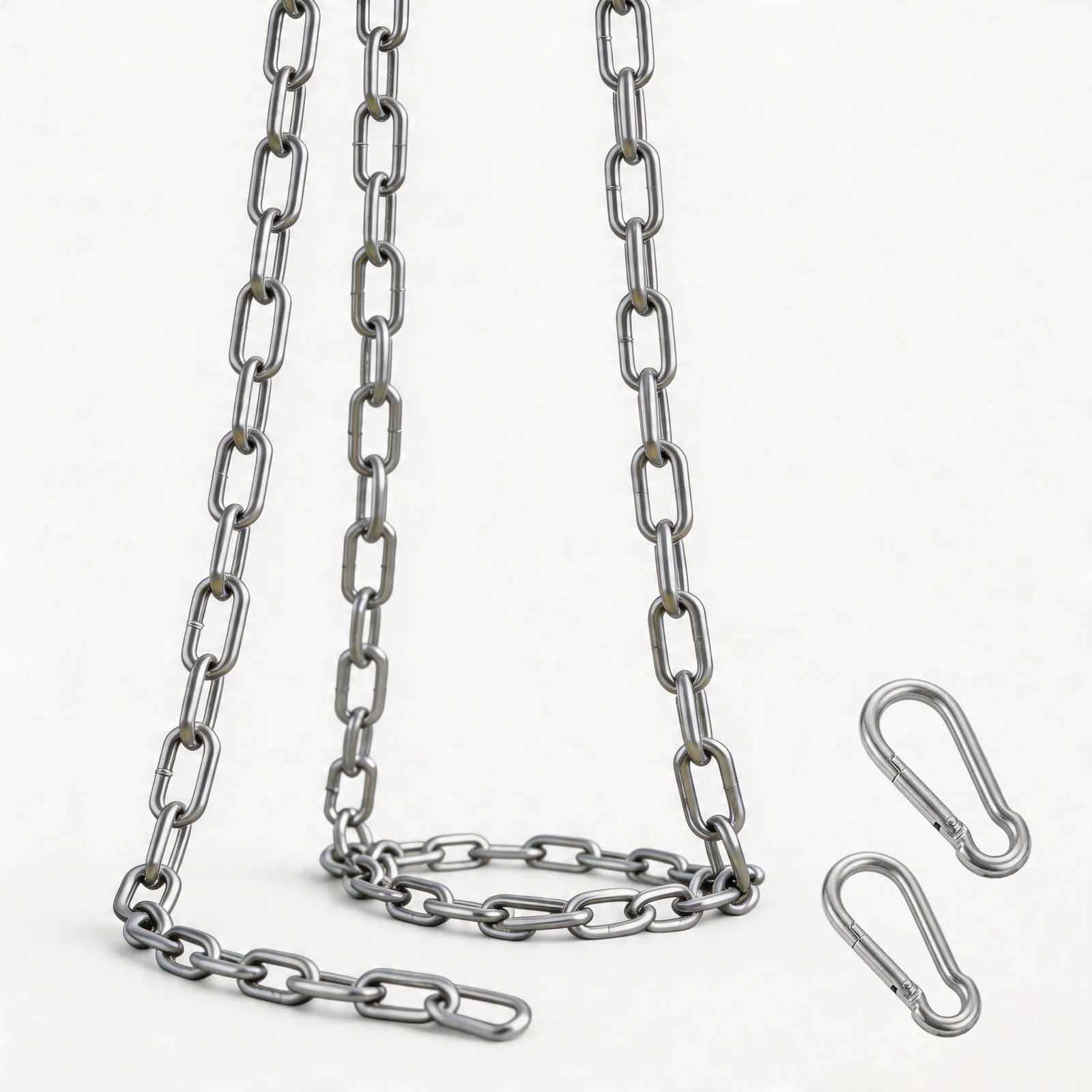 Heavy Duty Chains,5MM 3M Metal Steel Gate Chain Stainless Steel for Bike Lock Padlock Gate