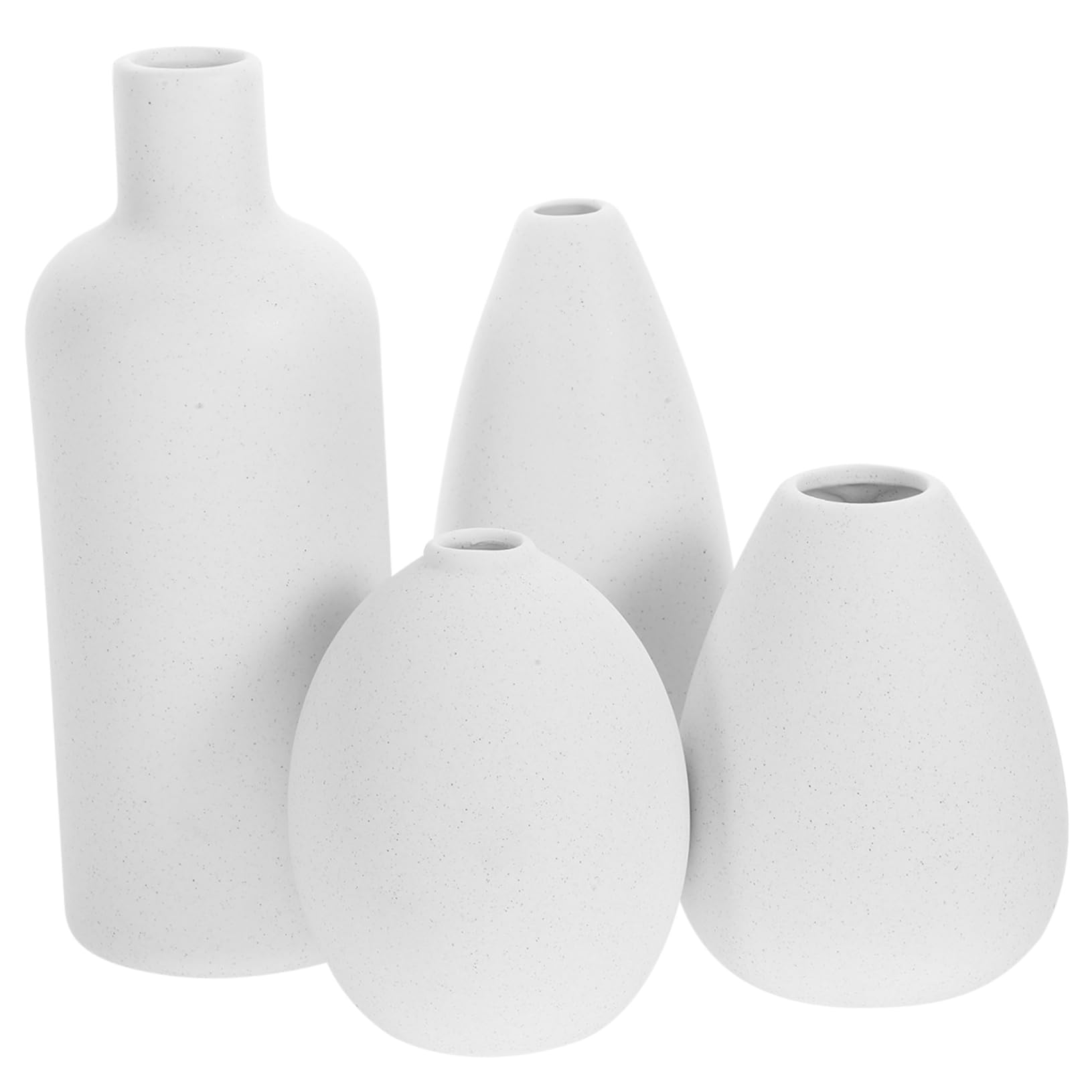 PRETYZOOM 4pezzi Vasi in Ceramica Per Fiori Vaso Decorativo Per Composizioni Floreali Secche Vaso Da Tavolo Per Pranzo Per Libreria