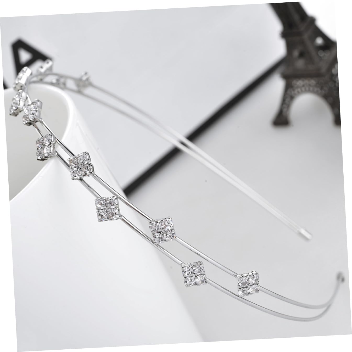 MAGICLULU 5 Set Di Eleganti Cerchietti Per Da Sposa Con Strass Per Donne Per Da Sposa 4 Pezzi*5