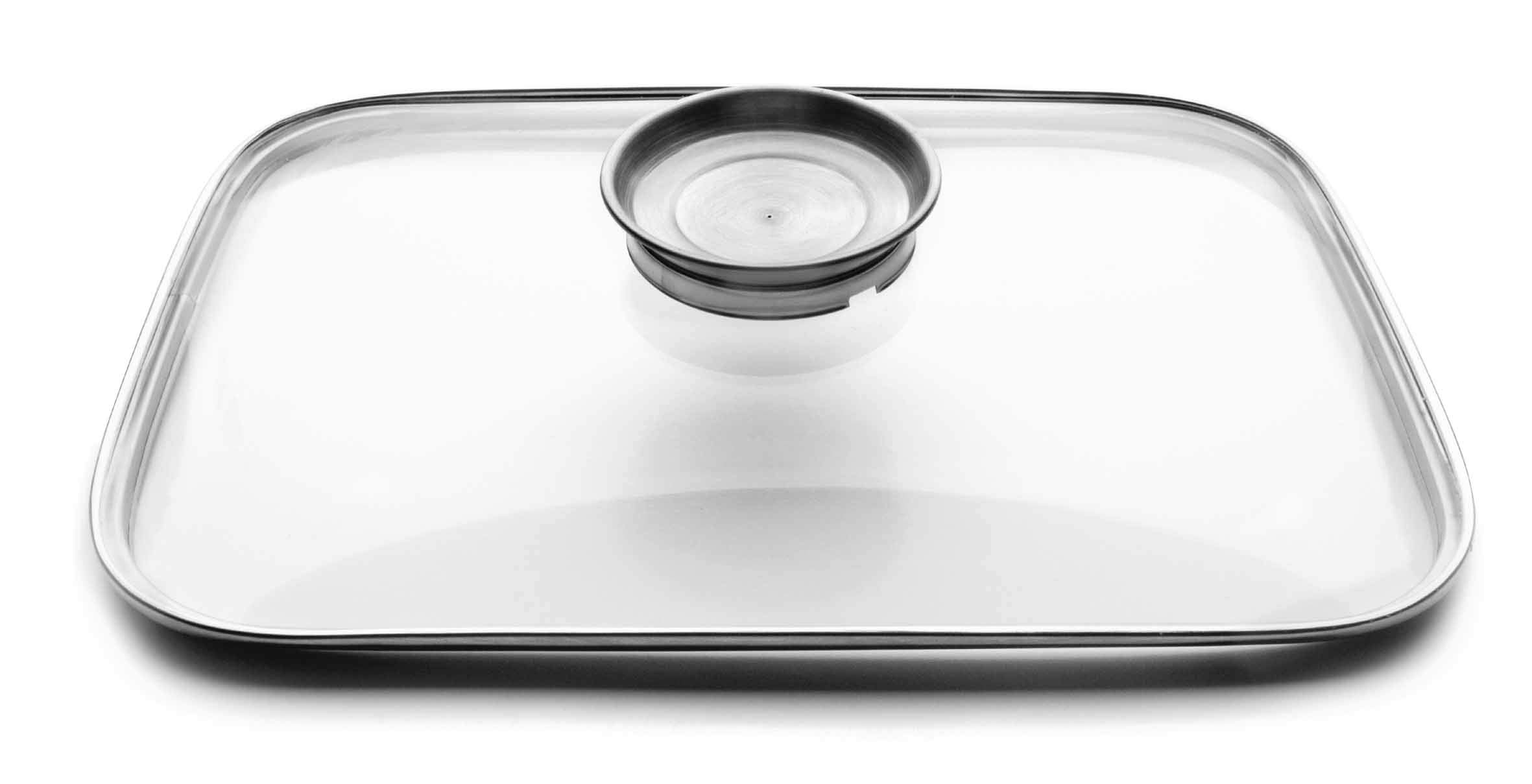 Lacor Glass Lid Roaster, 28 x 34 x 8 cm, Transparent