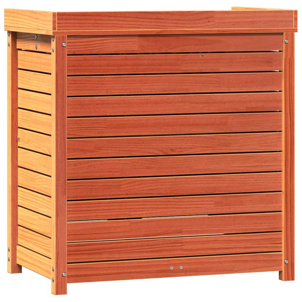 Stół na rośliny z litego drewna sosnowego, 82,5 x 50 x 86,5 cm, z półkami i szafką do przechowywania, uniwersalny regał na rośliny do ogrodu, na taras i balkon