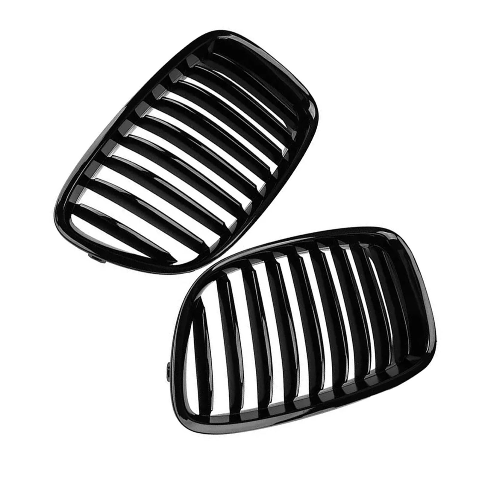 Przedni zderzak samochodu Nerka Grill Racing Grill Podwójne listwy Błyszcząca czerń Do serii 5 GT F07 2010 2011 2012 2013 2014 2015 2016(Dual Slats)