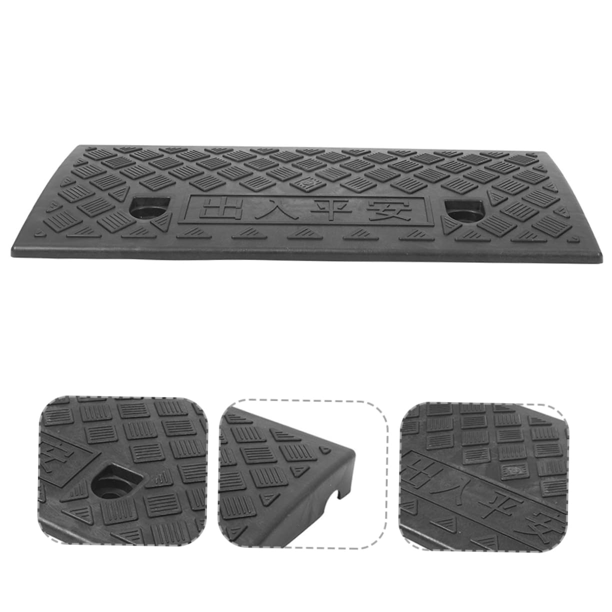Rampa Soglia Auto in Pp Nero Antiscivolo Portatile | Casa e Ingresso, Supporto Portante, Design Inclinato per Passaggi e Dislivelli
