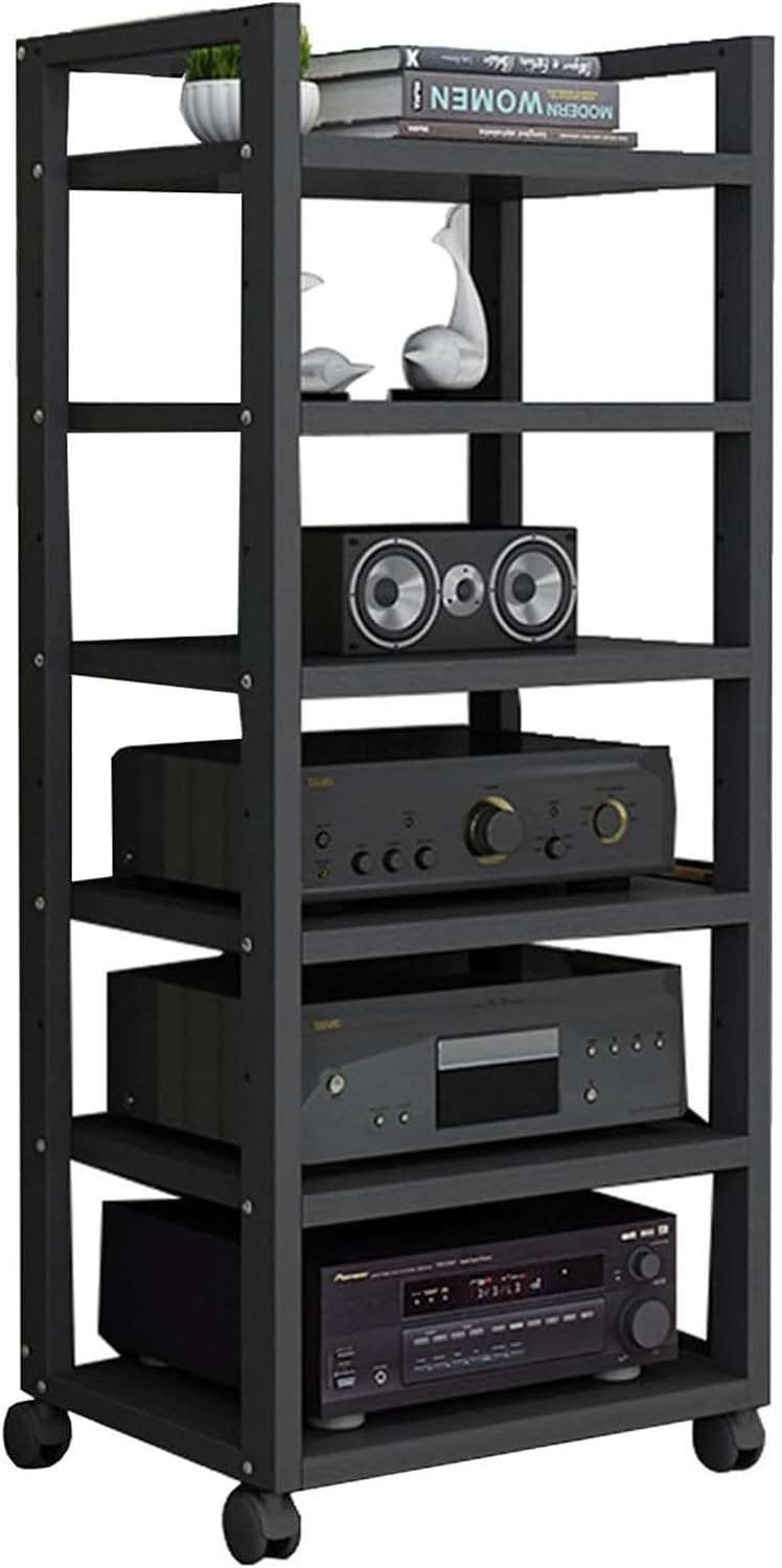 Amazon.com: 6-Tier AV Media Stand Audio Rack CD Player Stand Stereo ...