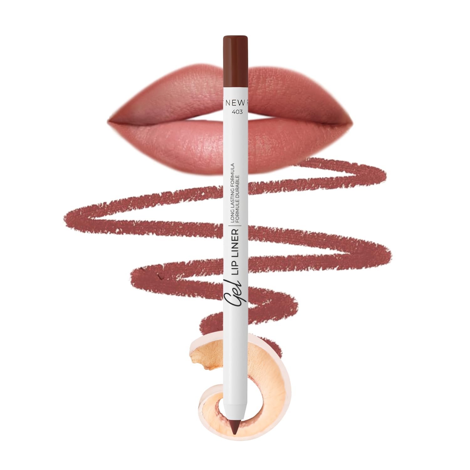 Lamel Long Lasting- Gel Creme Lip Liner 403- Burnt Ocher | Easy-Glide Gel Texture | Super Long-Lasting | Sharpenable Precise Tip |Intense Pigment| 1.7Gm-picture-11