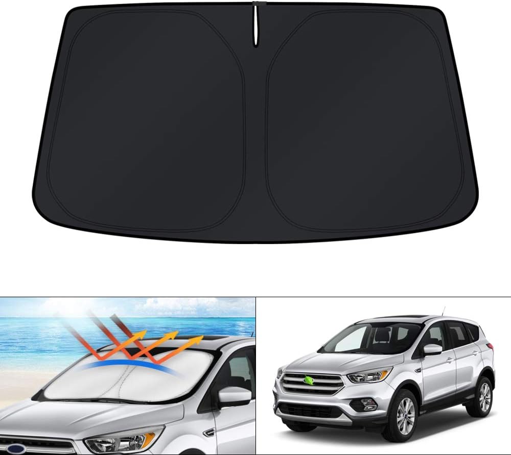 KUST Windshield Sun Shade for 2013 2014 2015 2016 2017 2018 2019 Ford Escape Accessories Sunshade Foldable Window Sun Protector Block UV Rays Keep Car Cooler