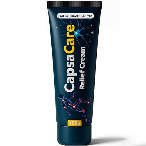 CapsaCare Crema de alivio de neuropatía para pies, manos, piernas, articulaciones, cintura, crema nerviosa con capsaicina, mentol (1)