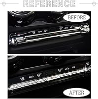 Vista 2 de 1797 Bling - Fundas de botón de CA para Mercedes Benz CLA GLA GLB GLE GLS Clase A Accesorios 2020-2022 Tapas de interruptor de control de aire