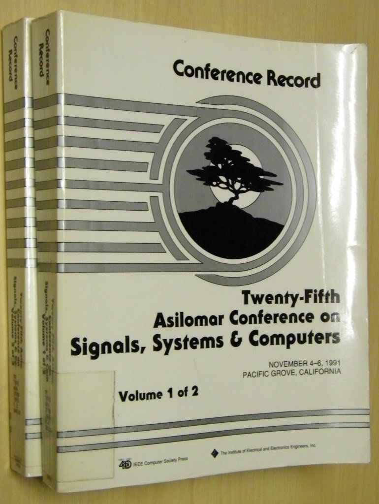 Conference Record of the TwentyFifth Asilomar Conference on Signals, Systems & Computers