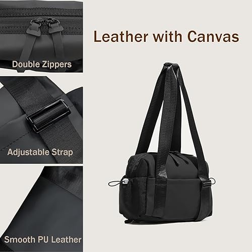 Miniatura 3 de Mini Gym Bag for Women, Small Tote bag with Wet Compartment and Toiletry Bag for Yoga, Pilates, Swimming