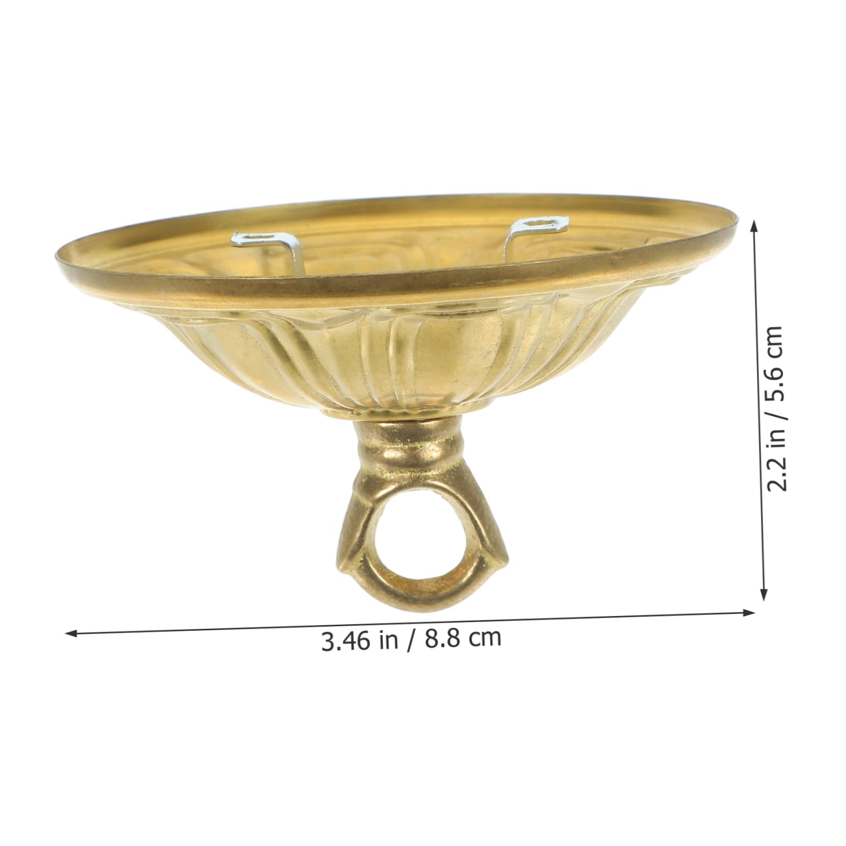 TOGEVAL Chandelier Canopy Ceiling Hook Plate Heavy Duty Mounting Bracket for Pendant Light Fixtures Vintage Style Ceiling Light Fitting Hook - Image 2
