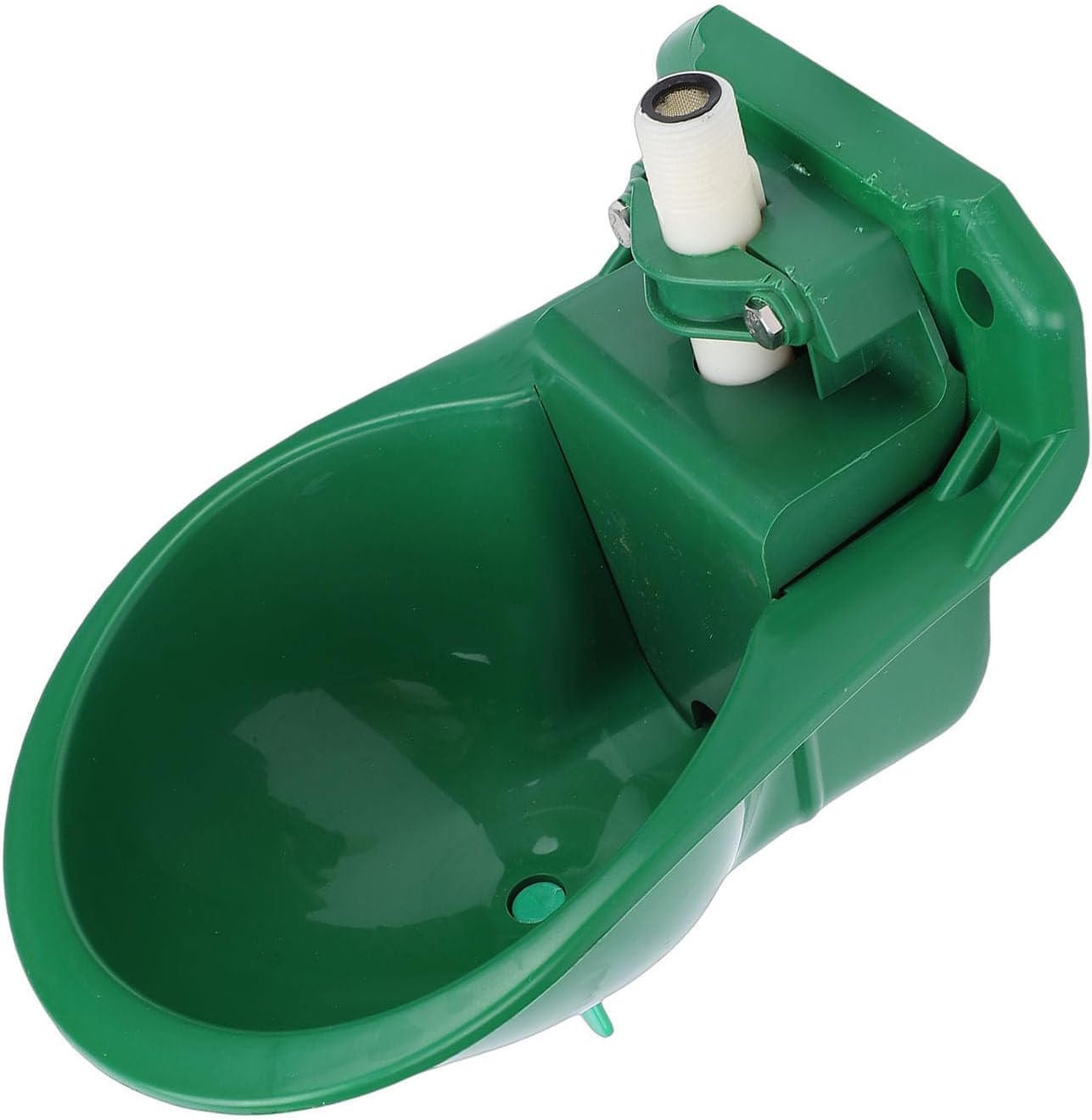 GLOGLOW Poultry and Livestock Supplies Bowl, Plastic Goat Water Feeder with Brass Valve for Farm Livestock Drinking Trough Durable Thickened Design Automatic Sheep Water Automatic Sheep