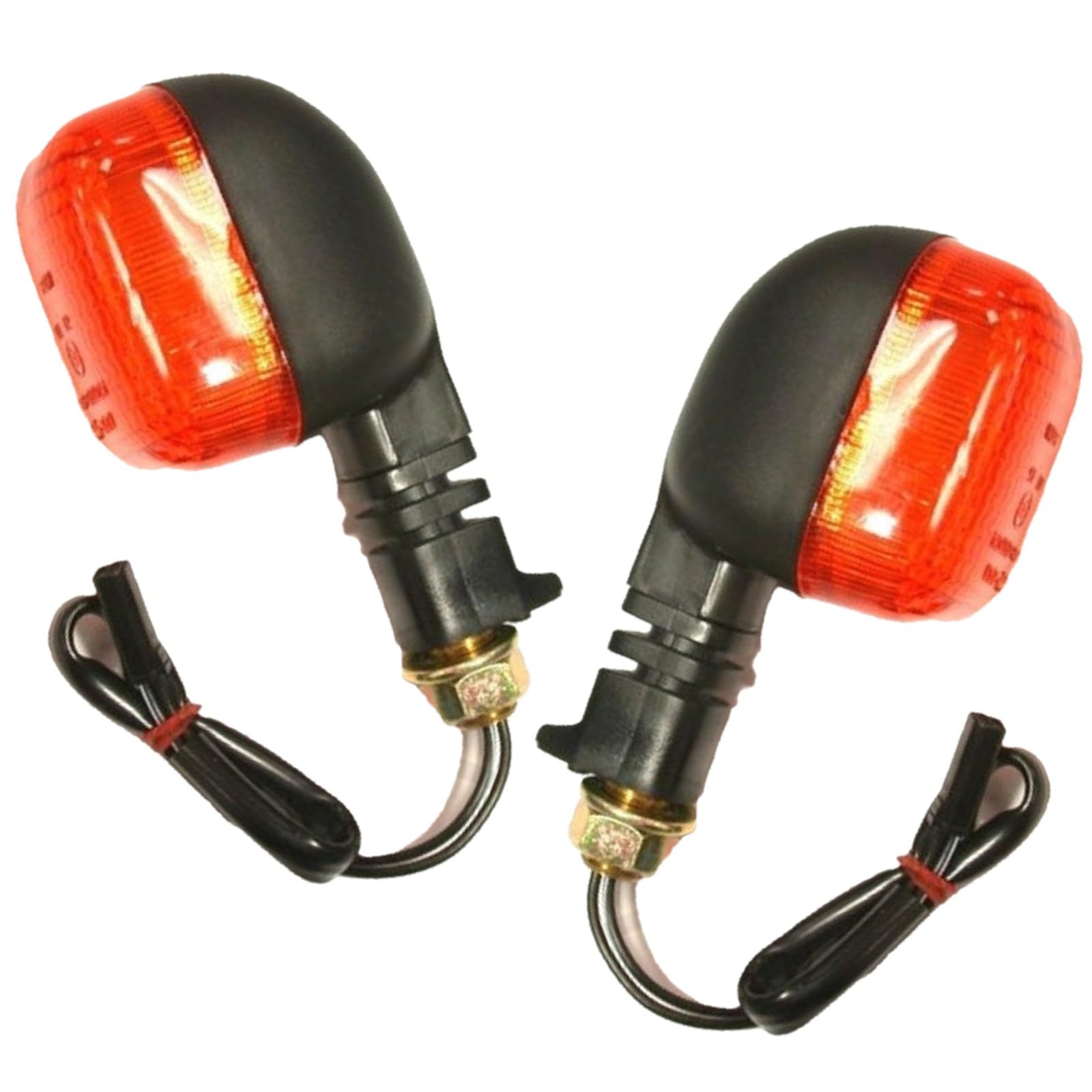 UK-Motors Blinkleuchten Blinker-Paar schwarz vorne für Suzuki DL 1000 V-Strom 2002-2003