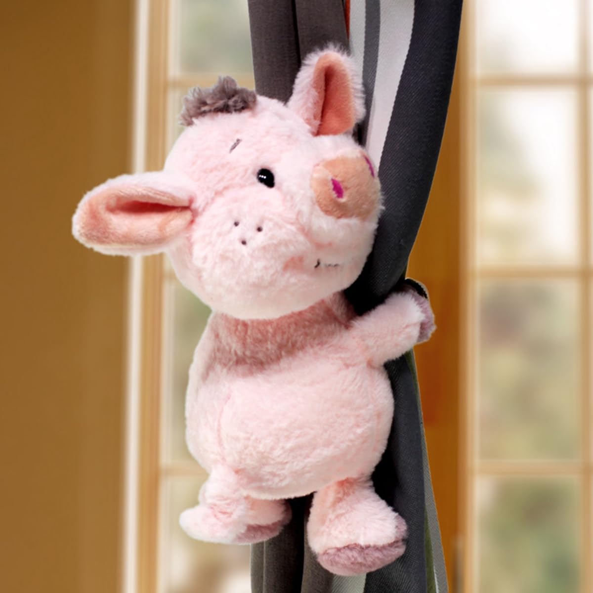 Embasses pour Rideaux, Sangles de Fixation for Rideaux en Forme d'animaux Doux et Moelleux avec Bouton élastique Accessoires(2)