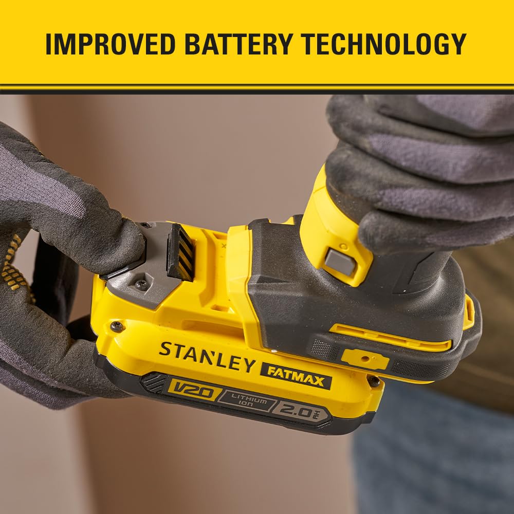 Fraiseuse pour plaques de plâtre - STANLEY - SFMCE200B-XJ - 18V - 26000 trs/min - LED, Forets inclus