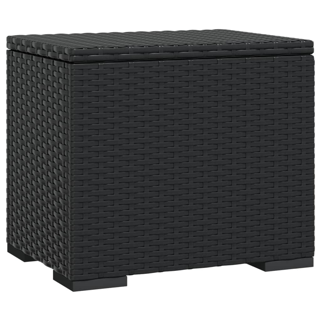 Taburete con cojín, 2 unidades, color negro, 40 x 30 x 40 cm, polirratán, acolchado, para salón, dormitorio, pasillo, con cojines suaves y marco de metal estable, ahorra espacio y es