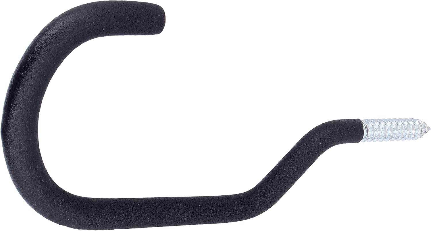 amig - Garage and Garden Tool Hanger Hook | Bracket for screwing on Wall or Ceiling | Steel | Non-Slip Rubber Coating | Load Capacity: 25 kg
