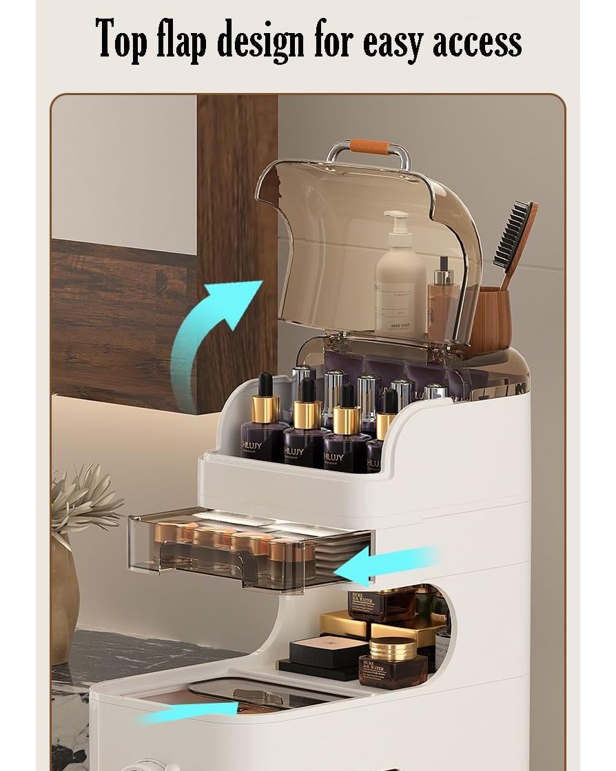 Gabinete de almacenamiento para baño con diseño Impermeable, gabinete de piso Estrecho para organización debajo del lavabo, organizadores de armario y almacenamiento (112