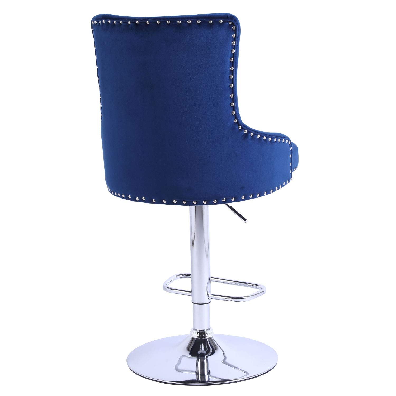 Asunflower Bar Stools Chair Set Of Navy Blue Modern Desertcart