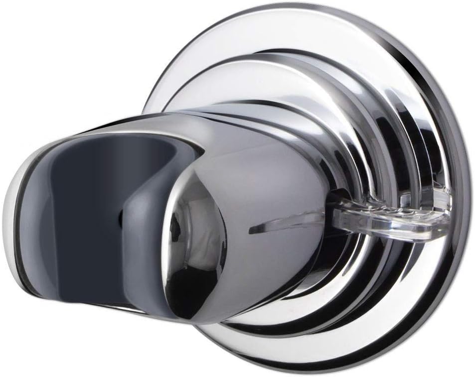 Vacuum Suction Cup Shower Head Holder with Swivel, Adjustable Removable Handheld Showerhead & Bidet Sprayer Adhesive Wall Mount Bracket - NO Drill, Heavy Duty, Waterproof, Reuseable