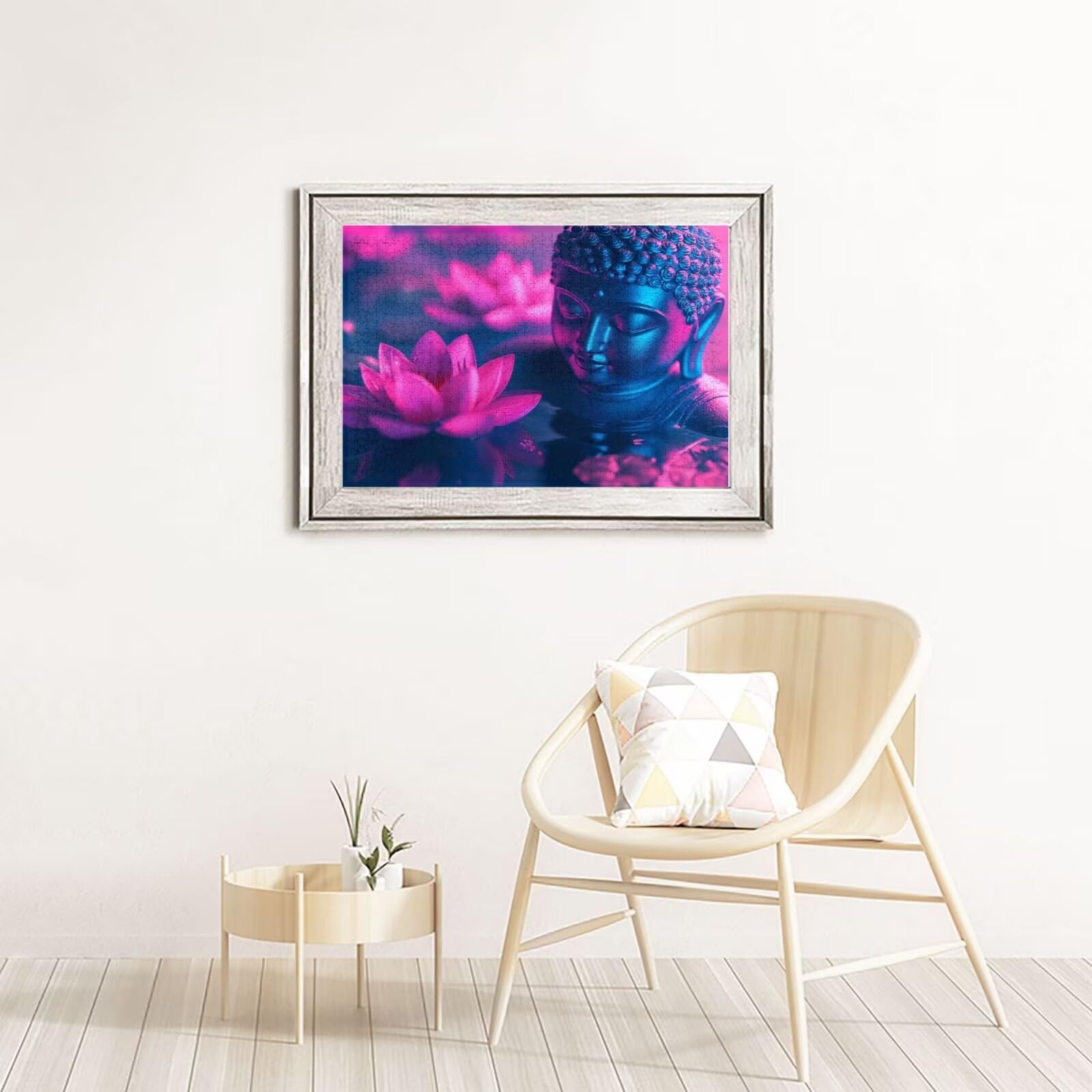 Religia Puzzle 4000 sztuk Lotos Puzzle dla dorosłych Początkujący z pudełkiem prezentowym, DIY interaktywne puzzle rodzinna wymagająca gra, stres Relief Home Wall Room Decor Art prezent dla mężczyzn