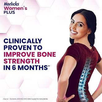 Horlicks Women's Plus Chocolate Nutrition Drink 400 g Refill Pack, Nutrition for strong Bones with 100% daily Calcium & Vitamin D - No Added Sugar