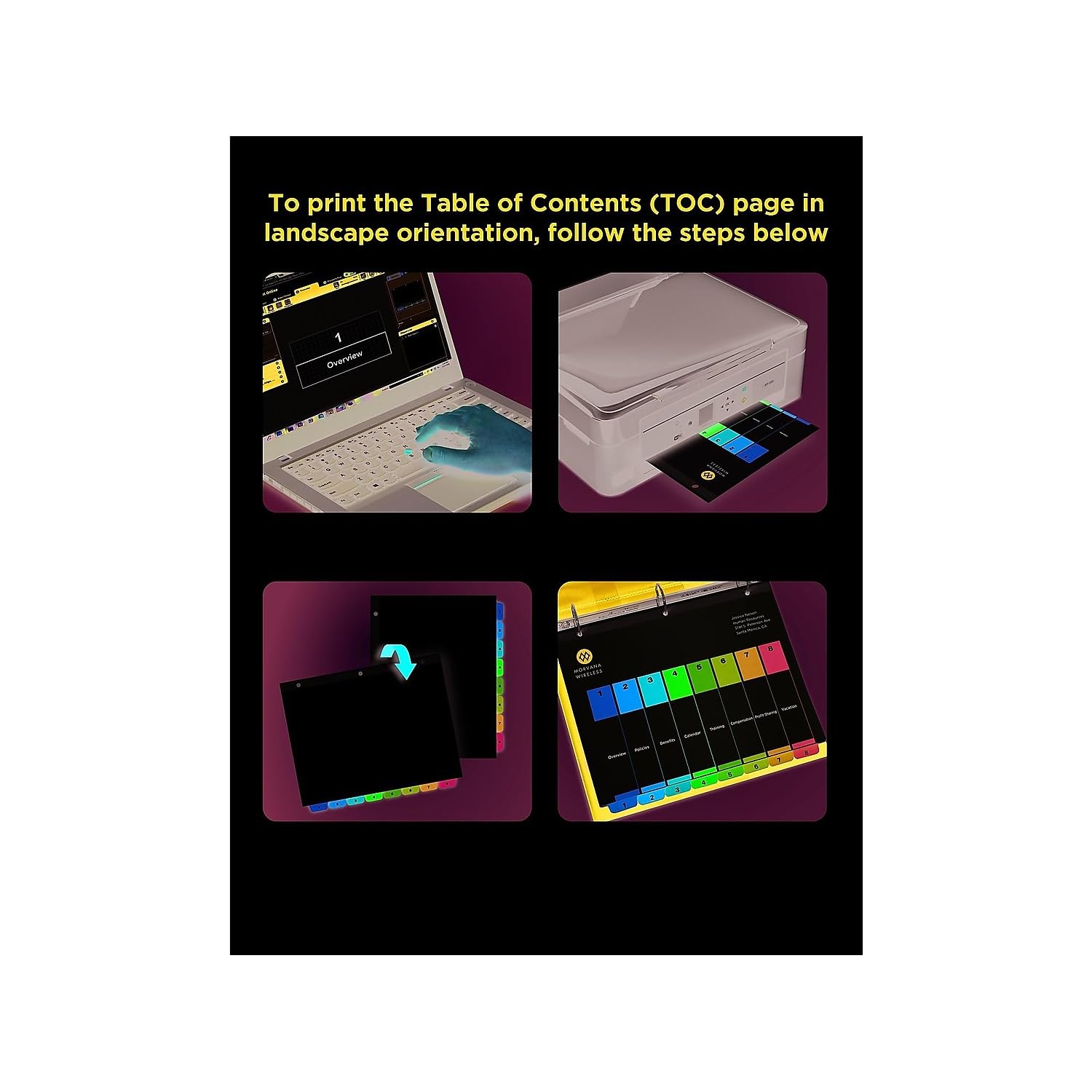 Avery 11187 Ready Index Dividers, Tabs 1-5, Letter Size, Multicolor, 6 Sets/PK - Image 7