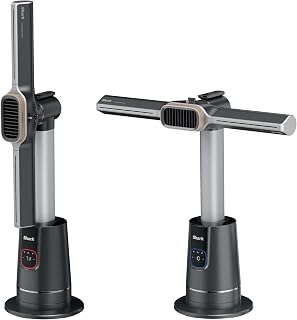 Shark TurboBlade TH202 Cool + Heat: 2-in-1 Bladeless Tower Fan & Heater for Year-Round Comfort in Bedroom, Living Room, Office
