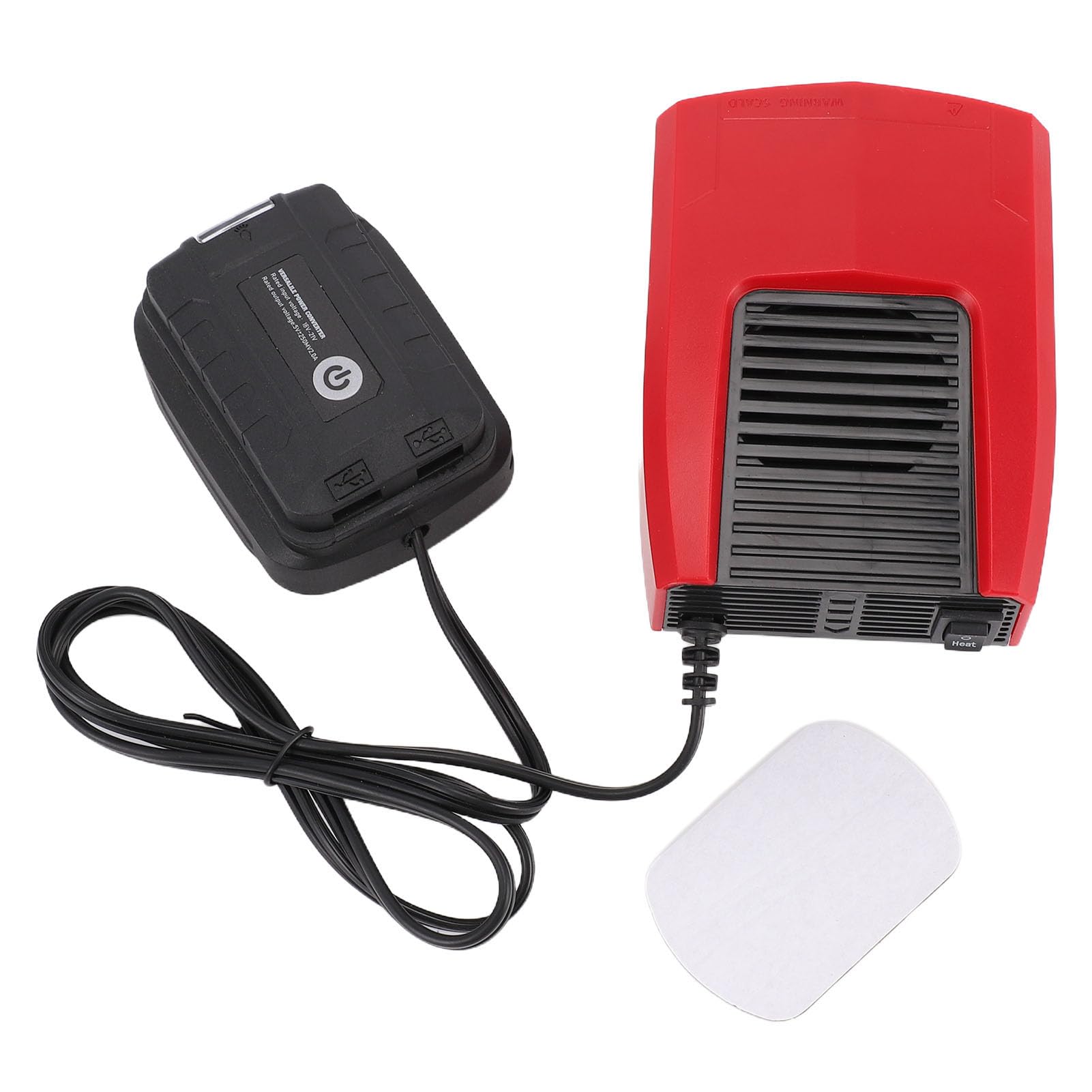 Cocoarm Li Ion Battery Space Heater, 2-in-1 Heat Cool Fan
