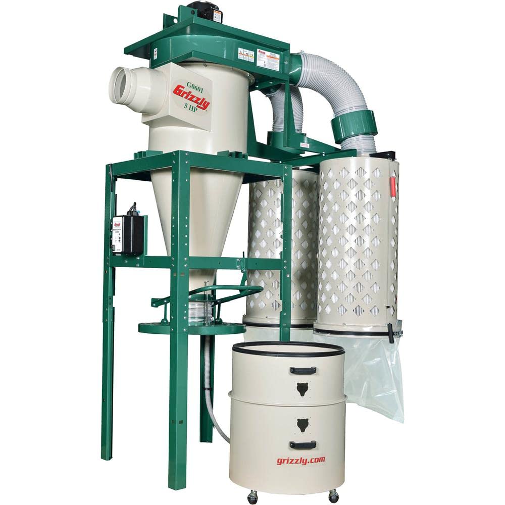 Grizzly Industrial G0601-5 HP 3-Phase Cyclone Dust Collector