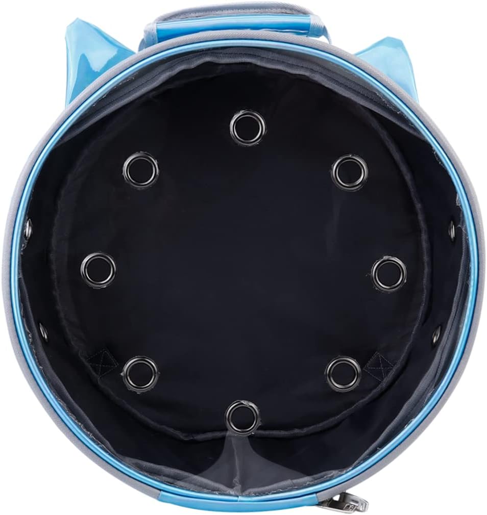 1Pc Transparent Pet Carrier Backpack Lightweight Sightseeing Bag for Cats Dogs Comfortable Outdoor Travel Breathable Design with Ventilation for Hiking