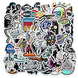 50 Pcs Astronaunt Stickers, Laptop and Water Bottle Drink Decal Sticker Pack for Teens, Girls, Women Vinyl Stickers Waterproof