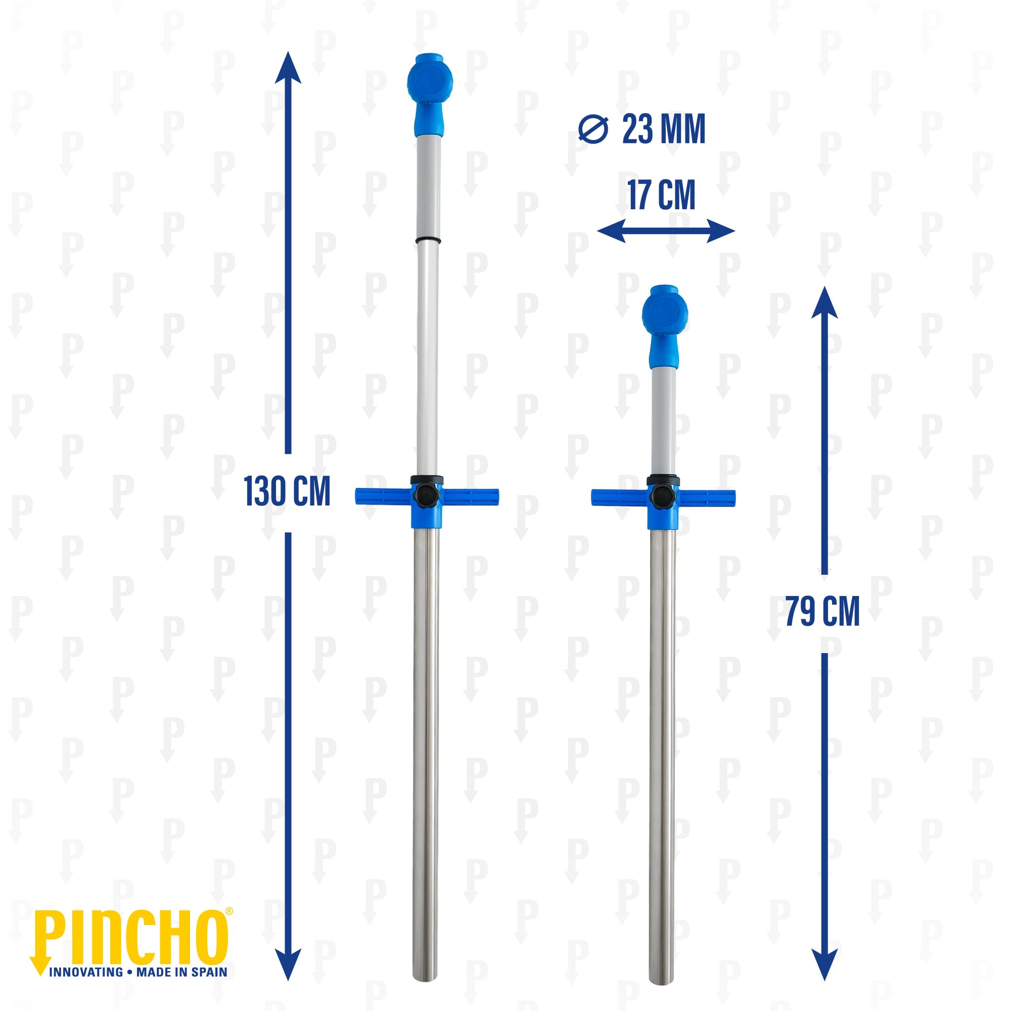 Pincho Topo, aspira la arena por succion, Sistema para succionar arena y colocar la sombrilla fácilmente. Para uso en playas de arena.
