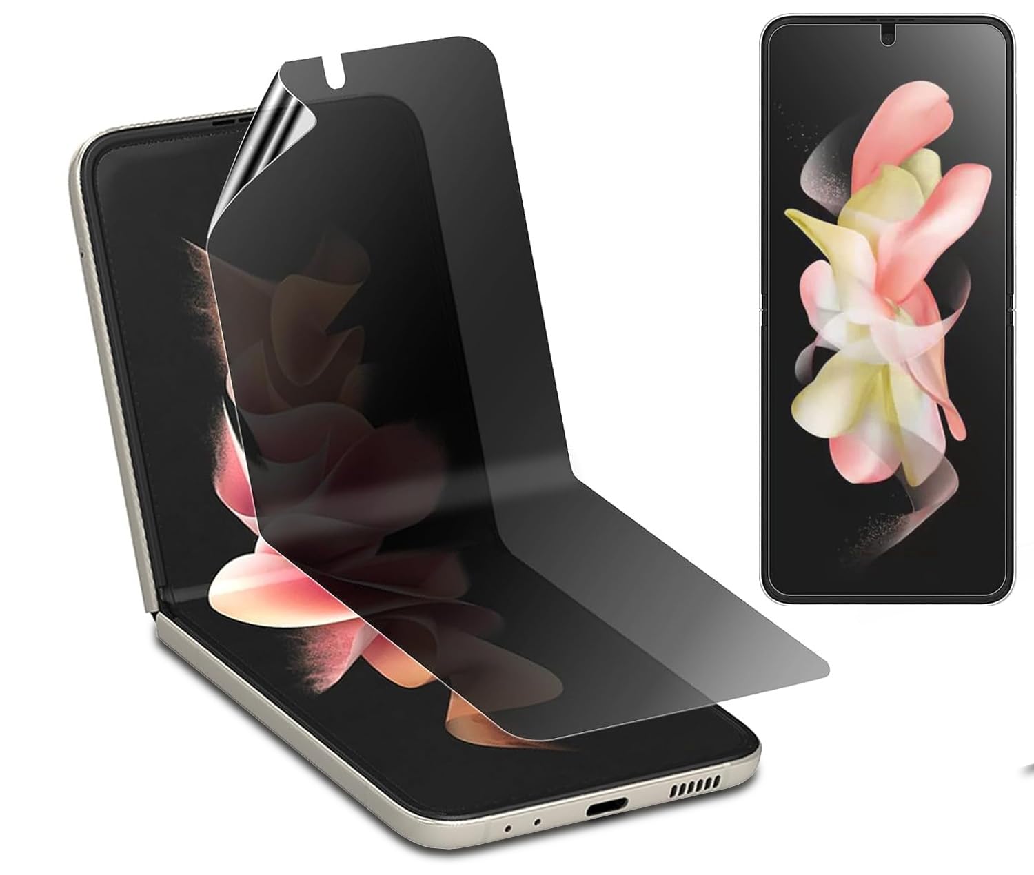 1 Pack for Samsung Galaxy Z Flip 4/5 Privacy Soft Screen Protector? Anti-Fingerprint Scratch-Resistant?Privacy Guard