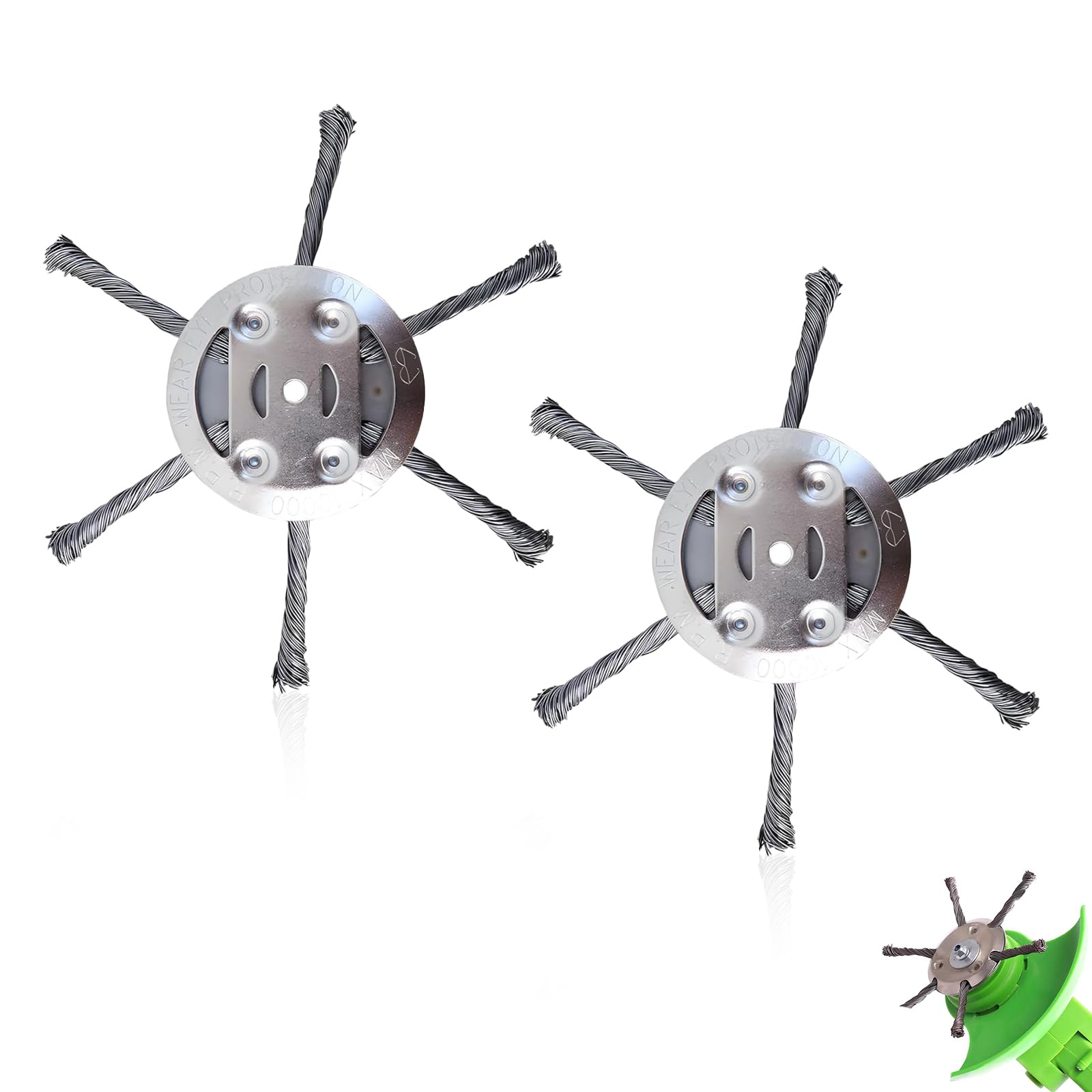 Rasentrimmerkopf Aus Stahldraht 15cm - Universeller Ersatz Für Unkrautvernichter