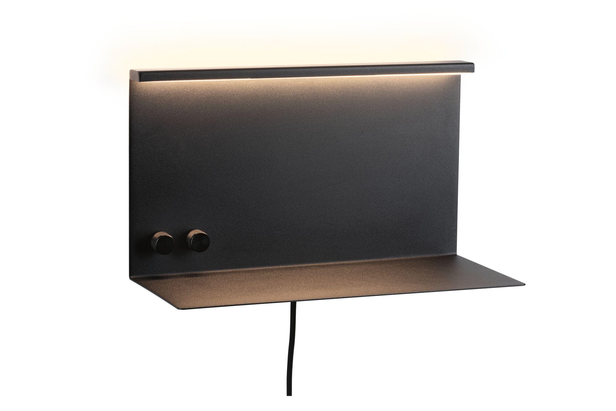 Paulmann 96773 LED Wandleuchte Jarina USB C 4,5 / 1x1,6W 540lm / 200lm dimmbar 350x170mm Schwarz matt Metall 3000K