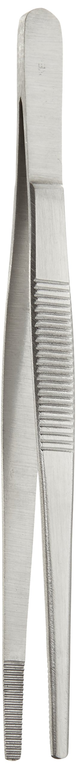Neolab elettrico 1358 18/8 pinzetta in acciaio lucido, punta tonda, 130 mm di lunghezza (confezione da 5)