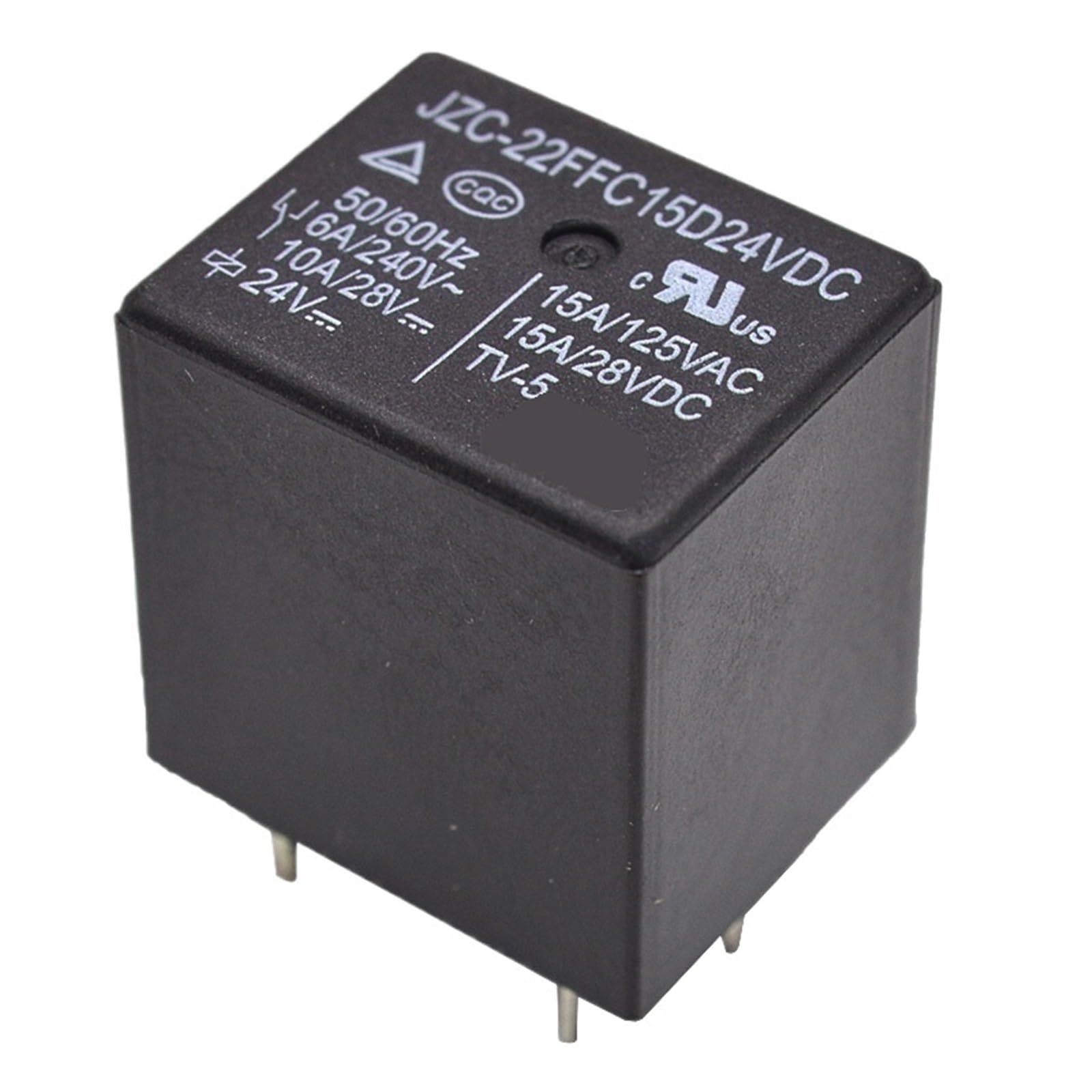 Relais JZC-22FFC15D12VDC à forte capacité de commutation 15A 5PIN