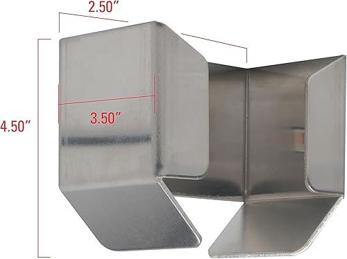 Miniatura 6 de Extreme Max 5001.6199 - Soporte grande de aluminio para montaje en pared para remolque de carreras, garaje, tienda, remolque cerrado, transportador