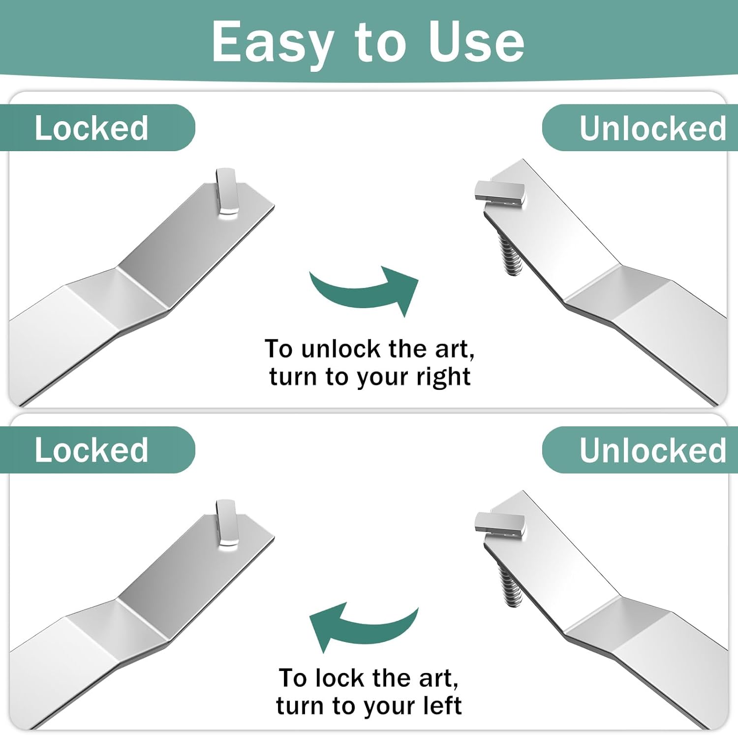 3 Pack T-Screw Wrench Security Picture Hanger Wrenches,T-Screw Wrench for Lock Artwork