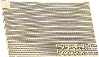 Tofficu Warship Model Etching Piece Pe Railing with Ladder for Ship Models Durable and Flexible Accessory for DIY Building and Display