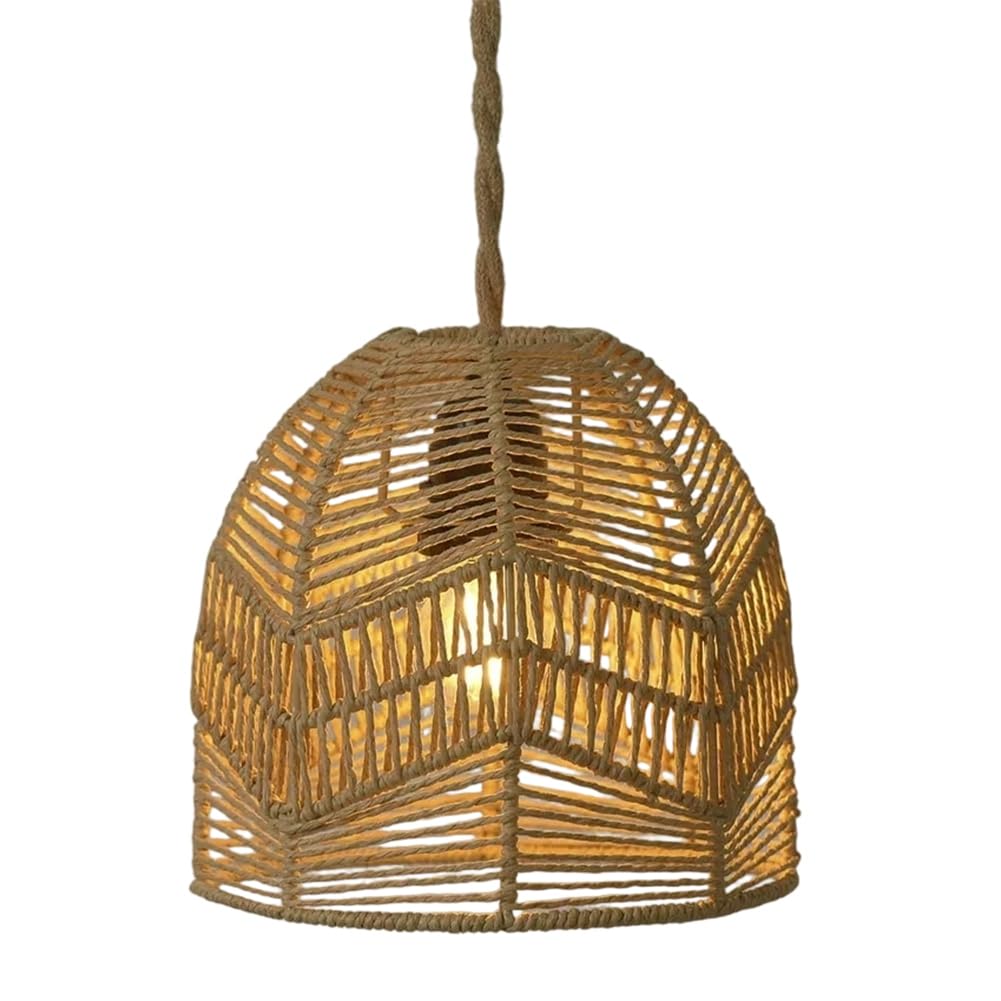 Vjsujehgy Homestays Light Cover Paper Rope Lampshade Hand Woven Accessories for Bedside Lamps