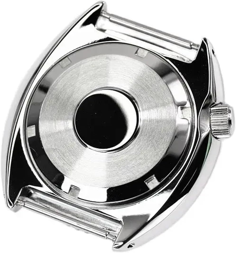 1個 45mm セラミックインサート付き スチールタートル サファイアクリスタルケース 防水 Seik Nh35 Nh36 ムーブメ